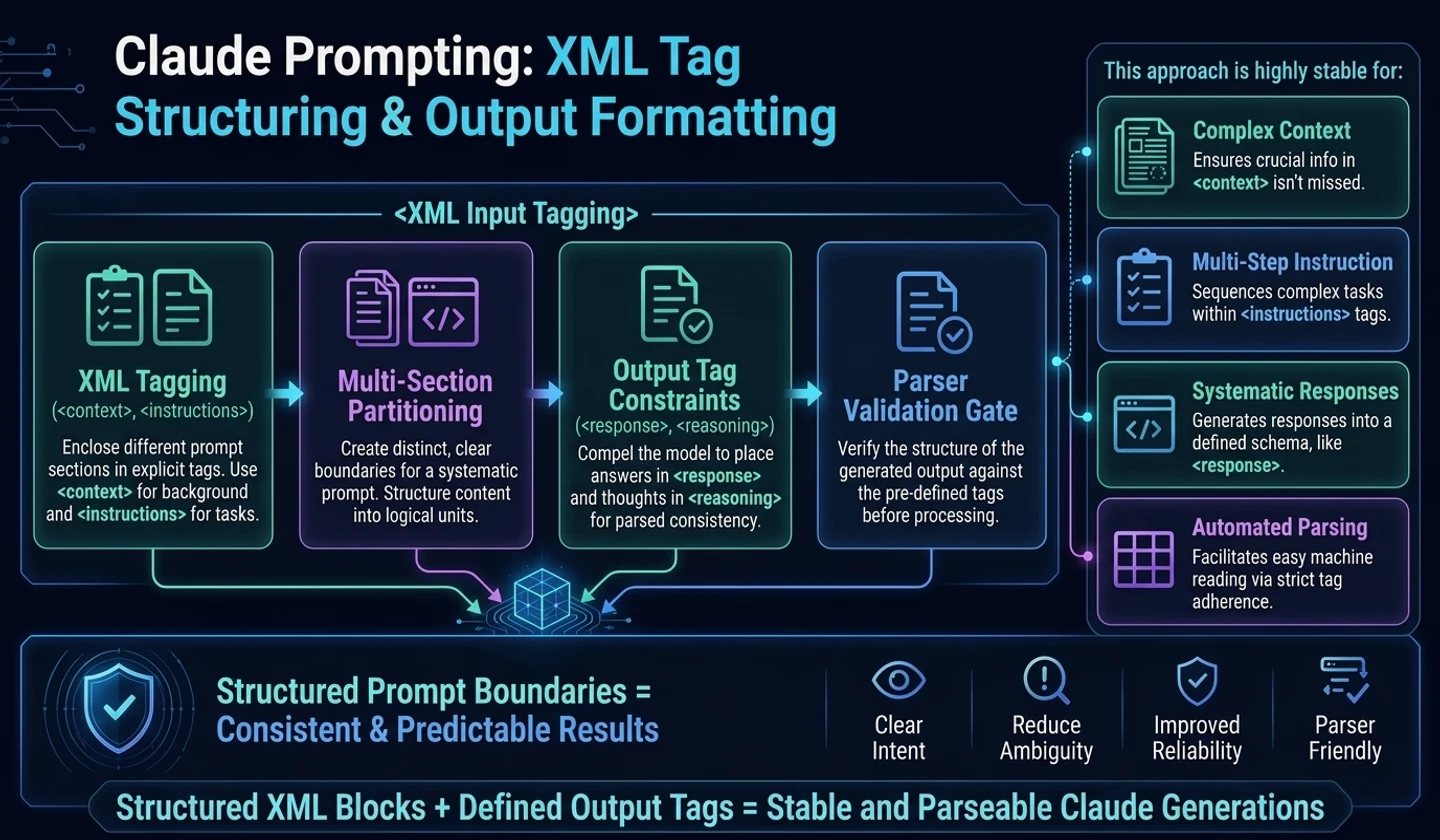 Stabilizing Claude Responses with XML Tags and Output Formats hero image